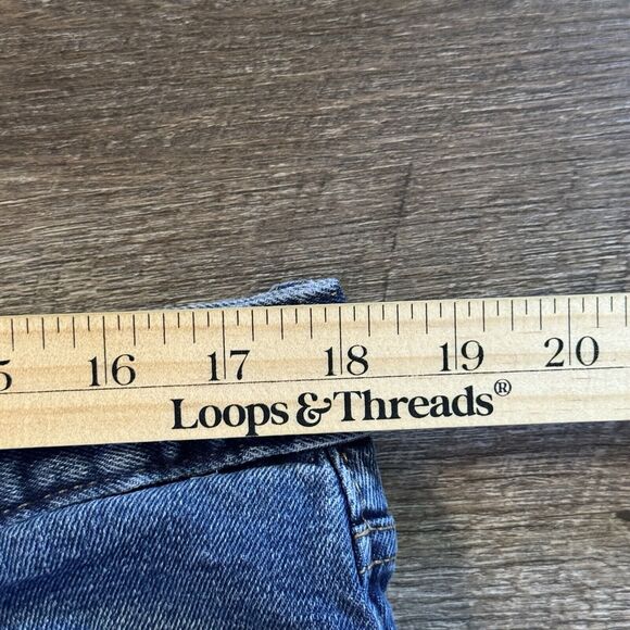 Gap 38x30 Straight Fit Blue Jeans Quality Denim Dark Wash - Picture 4 of 5